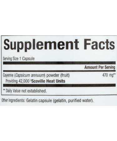 Natural Factors - Cayenne 470 mg - 90 Capsules - Buy Online on GoSupps.com