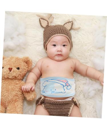 Goohochy Cotton Baby Umbilical Belt | 4-Piece Navel Care Set for Newborns | Gentle Abdominal Protection & Comfort - Buy Online on GoSupps.com