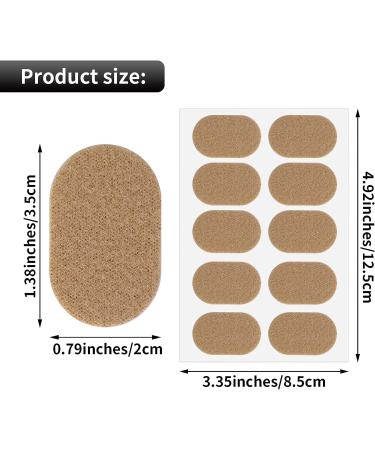 Sibba 120 Pcs Waterproof Moleskin Blister Prevention Patches for Feet - Adhesive Foam Bandages for Chafing, High-Heeled Sticker - Buy Online on GoSupps.com