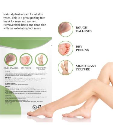 Moisturizing Foot Mask - 4 Pairs Foot Peeling Mask for Dry & Cracked Feet | Exfoliating Foot Spa Socks for Men & Women - Buy Online on GoSupps.com