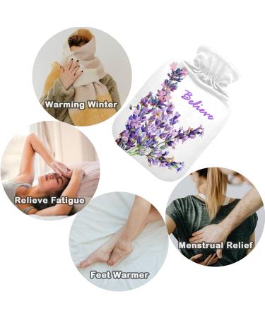 Buy Naanle Lavender Flower Hot Water Bottle - 2L for Back Pain Relief & Cold Therapy | International Shipping Available - Buy Online on GoSupps.com