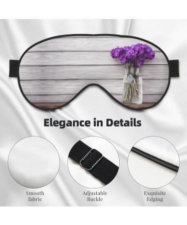 Sleep Mask Eye for Men & Women - Reusable Soft Blackout Eye Masks for Better Sleep Travel & Camping Essentials | Perfect Gifts - Orchid - Buy Online on GoSupps.com