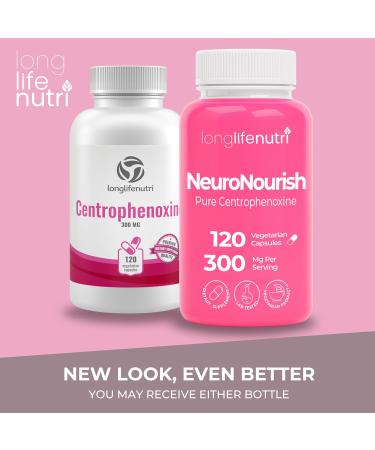 Centrophenoxine 300mg - Cognitive Enhancer Nootropic | Made in USA | 120 Vegetarian Capsules for Healthy Aging & Brain Function - Buy Online on GoSupps.com