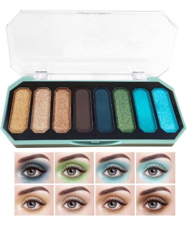 Smokey Eye Eyeshadow Palette - 8-Color Natural Nude Smokey Warm Eye Shadow Palette Makeup Matte Eyeshadow Pallet Cosmetics Kit 02 - Buy Online on GoSupps.com