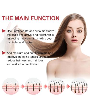 120ml Batana Hair Oil Natural Organic Pure Raw Batana Oil Treatment Solid Batana Oil Hair Mask Hair Smoothing Conditioner Prevent Hair Loss and Repair Damaged Hair for All Hair Types - Buy Online on GoSupps.com