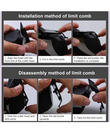 Stainless Steel Blade Hair Clipper USB Grooming Kit Fast Trimming 9 Limit Combs Lightweight Portable Design Water Washing Sideburn Trimming - Buy Online on GoSupps.com