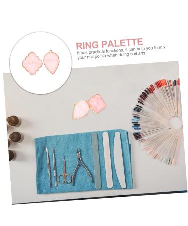 40 Pcs Nail Art Palette Ring Set - Color Mixing Trays for Nail Polish Manicure & Press-On Nails | Premium Quality Nail Tools - Buy Online on GoSupps.com