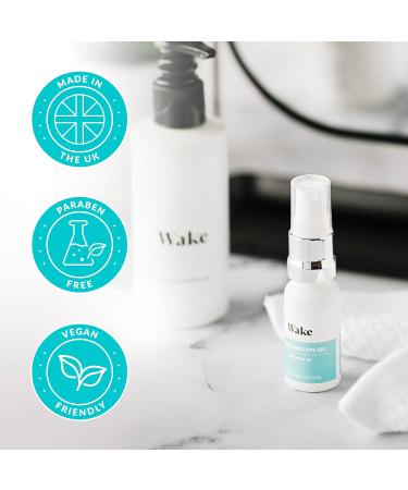 Wake Skincare Eye Gel - Hydrating Serum for Dark Circles, Puffy Eyes & Bags - 30ml Anti-Ageing Cream - Buy Online on GoSupps.com