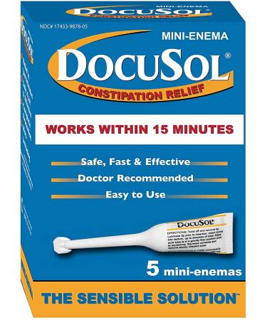 Docusol Docusate Sodium Mini Enema ml, Clear, 0.84 Fl Oz - Buy Online on GoSupps.com