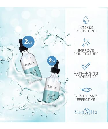 Pure Hyaluronic Acid Serum 2 fl oz & Double Pack | Anti-Aging, Ultra-Hydrating Moisturizer | Made in USA - Buy Online on GoSupps.com