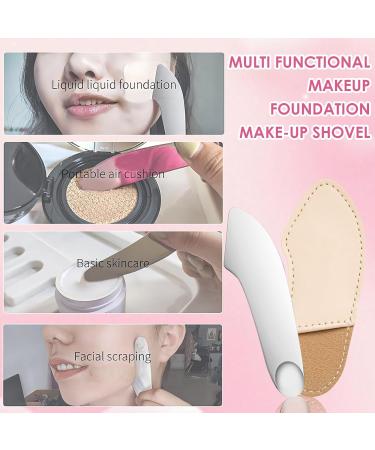 Makeup Mixing Palette Set Professional Facial Makeup Tools Foundation Brush Stainless Steel Cosmetic Scraper Spatula for Mixing Foundation Makeup Artist Tools - Buy Online on GoSupps.com