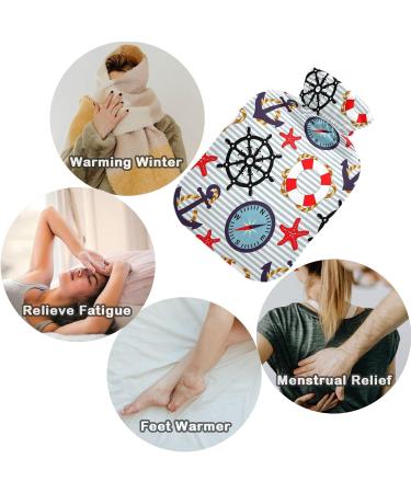 NAANLE Ocean ANCAN 2L Transparent Hot Water Bottle - Large Bed & Foot Warmer for Pain Relief & Heat Therapy - Buy Online on GoSupps.com