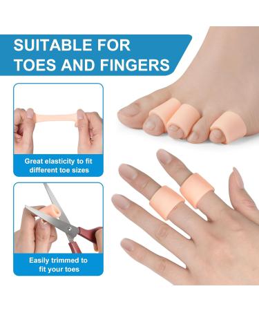 20PCS Toe Protection Silicone Caps | Pain Relief for Hammer Toes Calluses & Friction | Gel Caps for Bubbles & Corns - Nude Small Size - Buy Online on GoSupps.com