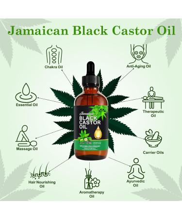 Organic Jamaican Black Castor Oil 4.2 fl. oz - Cold Pressed Essential Oil for Hair Growth Skin Moisturizer & Eyelash/Eyebrow Growth | Anti-Aging - Buy Online on GoSupps.com