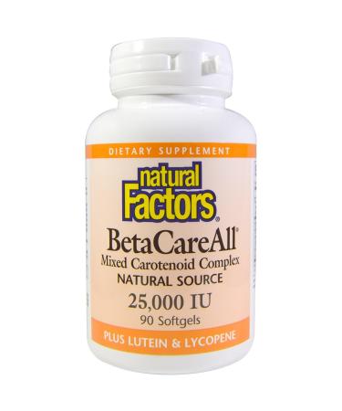 Natural Factors BetaCareAll 25000 IU 90 Softgels