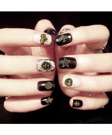 Nail Cross Charms 3D Heart Star Cross Gems for Acrylic Nail Decoration (100pcs) - Buy Online on GoSupps.com