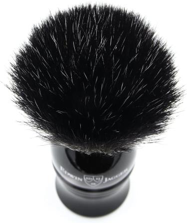 Edwin Jagger 1EJ336SYN Classic Black Vegan Exfoliating Shaving Brush - Imitation Ebony - Buy Online on GoSupps.com