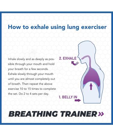 Breathing Exercise Device Improve Endurance Professional Highly Effective Fitness Exercise Lung Capacity Exerciser for Outdoors for Singers - Buy Online on GoSupps.com