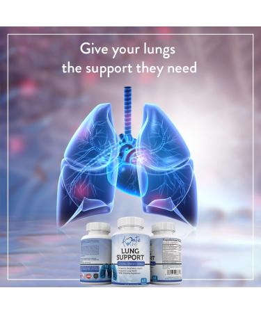 Amate Life Lung Support Supplement - 10 Active Ingredients for Lung Health - 60 Capsules - Buy Online on GoSupps.com