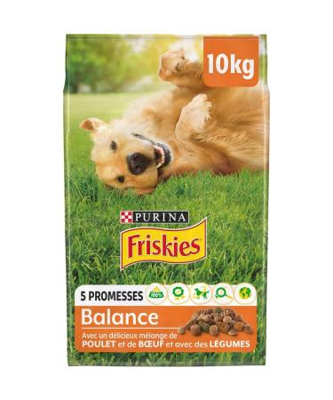 Friskies Complete food for adult dogs Green and Blue 10 kg (Pack of 1)