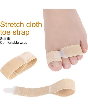 6pcs Elastic Toe Band - Hammer Toe Straightener Splint & Soft Correction Tool for Foot Care - Buy Online on GoSupps.com