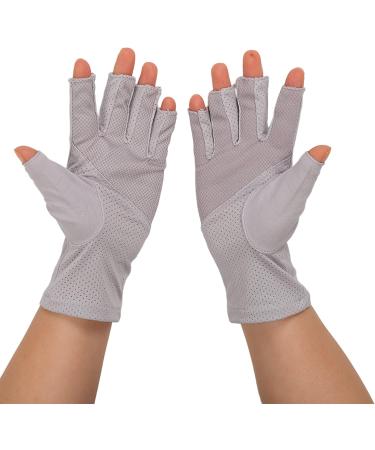 Manicure Gloves Protection Stretchy Breathable Fingerless Fiber Cotton Nail Lamp Gloves For Home Salon Anti U V Gloves For Gel Nail Lamp Fingerless U V Gloves Prevent Hands(Gray (for Alcantara 4978)) - Buy Online on GoSupps.com