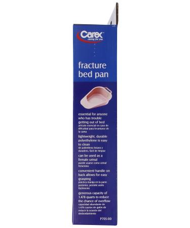 Carex Health Brands Fracture Bed Pan - 1 Pack | Essential Recovery Aid - Buy Online on GoSupps.com