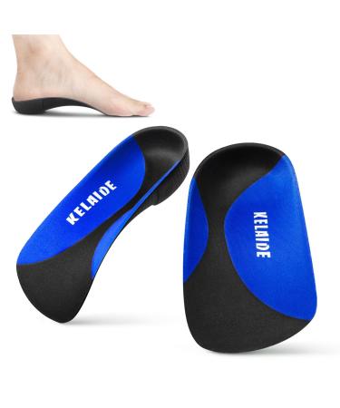 Plantar Fasciitis Arch Support Insoles for Men and Women Shoe Inserts - Kelaide 3/4 Orthotic Insoles with Deep Heel Cup - Flat Feet Insoles Relieve Foot  Arch and Heel Spur Pain Blue Men 9-11 | Women 10-12