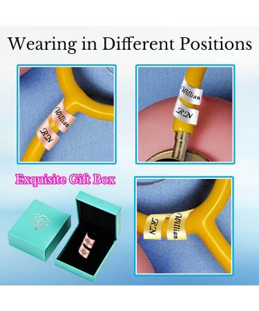 Personalized Custom Stethoscope Charms with ID Tag - Engraved Name & Birthflower - Nurses Week Gift - Ideal for Nurse, Doctor, Medical Assistant, Vet - Buy Online on GoSupps.com