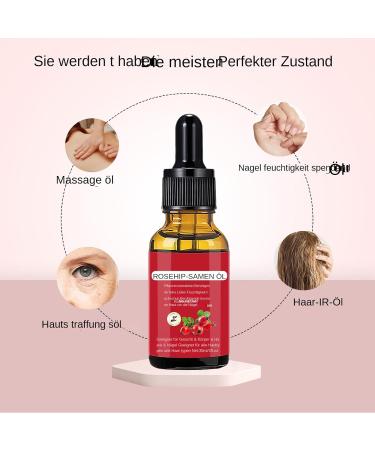  Generisch Rosehip Oil 30 ml Natural Organic Chicken Oil | Nourishing and Moisturizing Carrier Oil | Seed Oil for Face Skin Body Hair Hands etc. - Buy Online on GoSupps.com