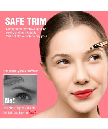 Rechargeable Eyebrow Hair Remover - Painless Trimmer & Epilator with Light for Face & Lips - Buy Online on GoSupps.com