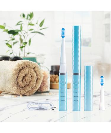 Pop Sonic USB Charge Anywhere Toothbrush (Hawaiian Blue) | Rechargeable w/40,000 Brush Strokes/Min - Long-Lasting Bristles - for Teens & Adults - Buy Online on GoSupps.com