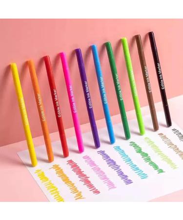 Edible 10 Colors Rainbow Dust Edible Markers Double Head Available Fine and Thick Tip Food Grade Gourmet Writers for Fondant Cakes Guanglu - Buy Online on GoSupps.com
