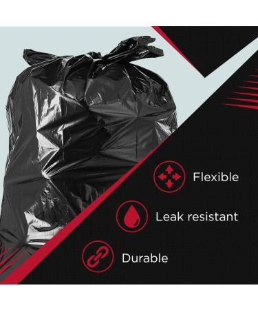 55 Gallon Trash Bags Value Pack - 50 Count with Ties - Extra Large Black Outdoor Bags | 60 Gal, 55 Gal, 50 Gal Can Liners (50 Count) - Buy Online on GoSupps.com