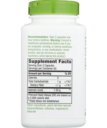 Nature's Way Valerian Root Capsules 180 ct - Sleep Aid Supplement - Buy Online on GoSupps.com
