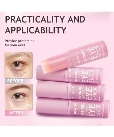 Retinol & Caffeine Eye Balm Stick - Dark Circles Relief & Depuffing Treatment Hyaluronic Acid + Collagen Gentle Under Eye Cream for Sensitive Skin Hydrates & Smooths Fine Lines 0.35oz/10g 0.35 Ounce (Pack of 1) - Buy Online on GoSupps.com