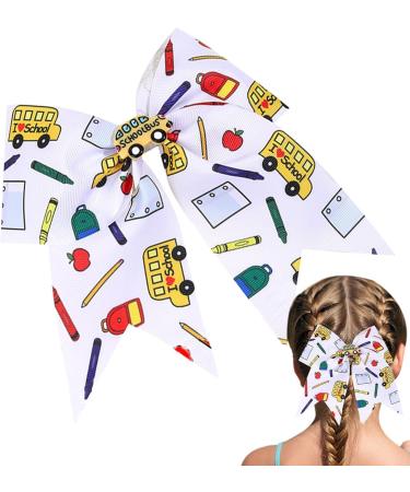 Hair Bows Clips Cartoon Hair Barrettes for Back to School | Cute Decorative Hair Clips Hair Accessories for Daily Life Travel School - Buy Online on GoSupps.com