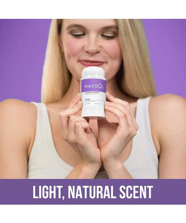 Magsol Lavender Magnesium Deodorant 3.2 oz - Natural & Long-Lasting Odor Protection - Buy Online on GoSupps.com