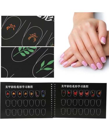 Nagel Exercise Book | Nail Art Templates for Beginners | Manicure Drawing & Painting Practice Tool - Buy Online on GoSupps.com