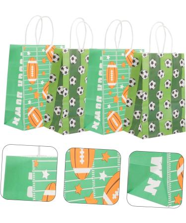 RUNROTOO 10pcs Gift Bags Paper Present Bags Sports Theme Party Decorations Sports Party Decorations Sports Birthday Party Decorations Sports Party Favors 120g Kraft Paper Football Food - Buy Online on GoSupps.com