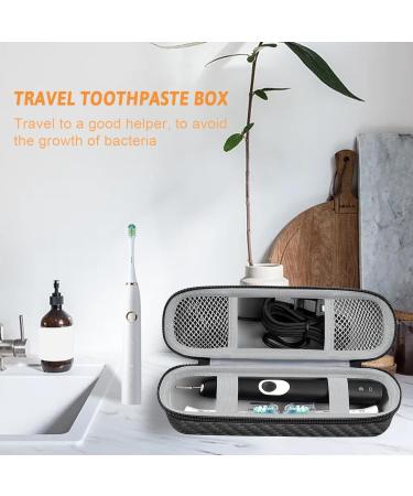 Travel Electric Toothbrush Case - Portable Hard Shell Holder with Accessories Storage - Buy Online on GoSupps.com