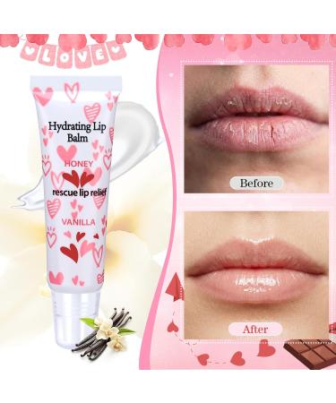 Leelosp 24 Pcs Valentine's Day Lip Balm Galentine's Gifts Bulk Honey Vanilla Lip Balm Conversation Heart Hydrating Natural for Dry Cracked Lips Women Valentines Gifts Bulk for Her - Buy Online on GoSupps.com