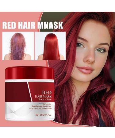  G n rique Red Hair Mask 90g Moisturizing Repairing Conditioner with Red Tint Repairs and Enhances Red Tones in Colored Hair Revives Color and Tone - Buy Online on GoSupps.com
