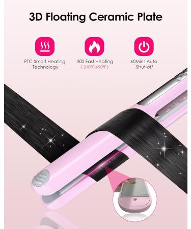Buy NOVUS Flat Iron - Fast Heating Ceramic Hair Straightener with Adjustable Temperature & Floating Plate for All Hair Types International Shipping Available - Buy Online on GoSupps.com