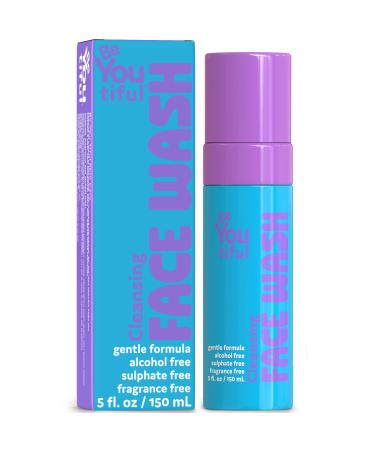 BeYoutiful Cleansing Face Wash Preppy Skin Care for Teens Boys and Girls Gentle and Safe Skincare for Acne Facial Cleanser Sulfate and Paraben Free 5 fl oz.