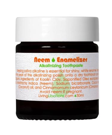 Living Libations - Organic Neem Enamelizer Toothpaste | Natural Wildcrafted Vegan Clean Beauty (1 oz | 30 ml)