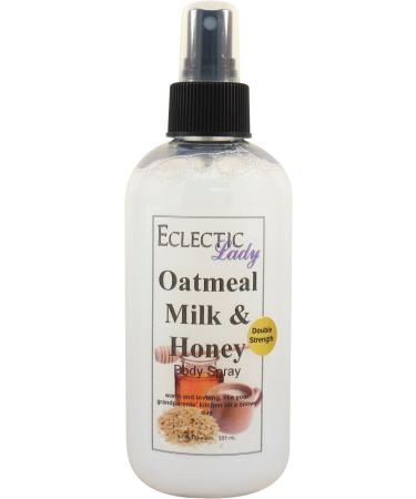 Oatmeal Milk And Honey Body Spray (Double Strength) 8 ounces Body Mist for Women with Clean Light & Gentle Fragrance Long Lasting Perfume with Comforting Scent for Men & Women Cologne with Soft 8 Fluid Ounces (Double Strength)