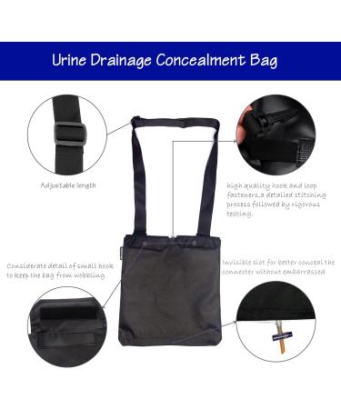Urine Drainage Bag Holder - Catheter Bag Covers for Urostomy | Adjustable Strap & Storage Pockets - Travel Medical Supplies - Buy Online on GoSupps.com