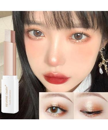 Gusengo Dual Color Eye Shadow Stick Two Tone Eyeshadow Long Lasting Waterproof Dual Colors Gradient Shimmer Eyeshadow Pen - Buy Online on GoSupps.com