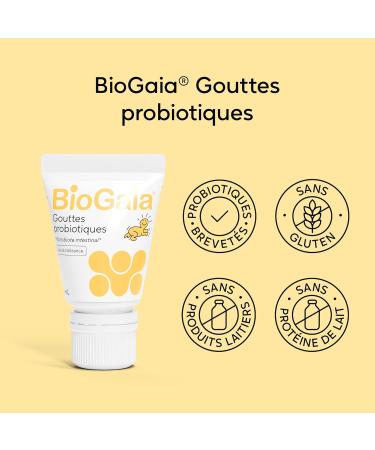 BioGaia Gouttes Probiotiques pour B b s & Nourrissons | quilibre de la Flore Intestinale | Compl ment Alimentaire Base de Probiotiques | Contient le L. reuteri Protectis | Flacon de 5 mL Lot de 2 - Buy Online on GoSupps.com